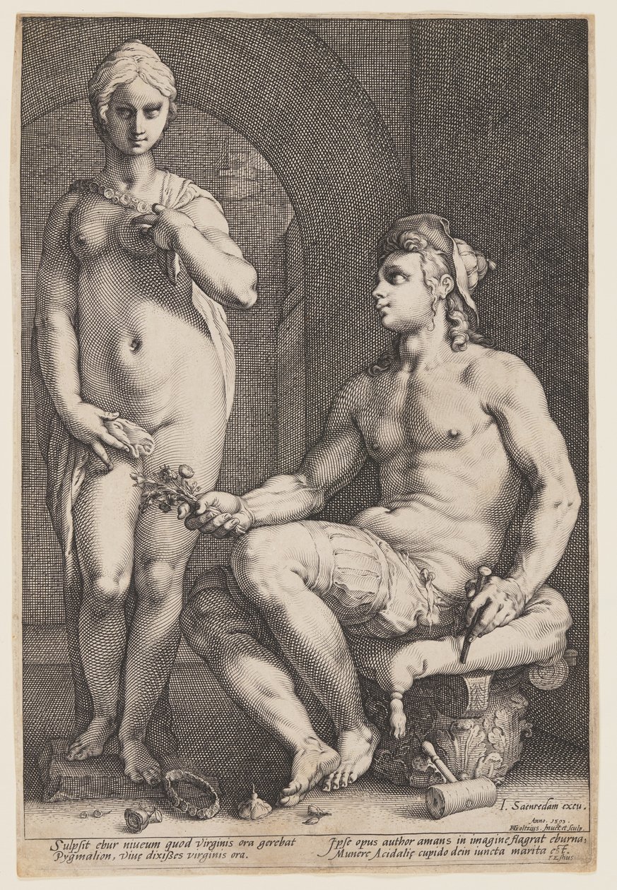 Pygmalion und Galatea von Hendrick Goltzius