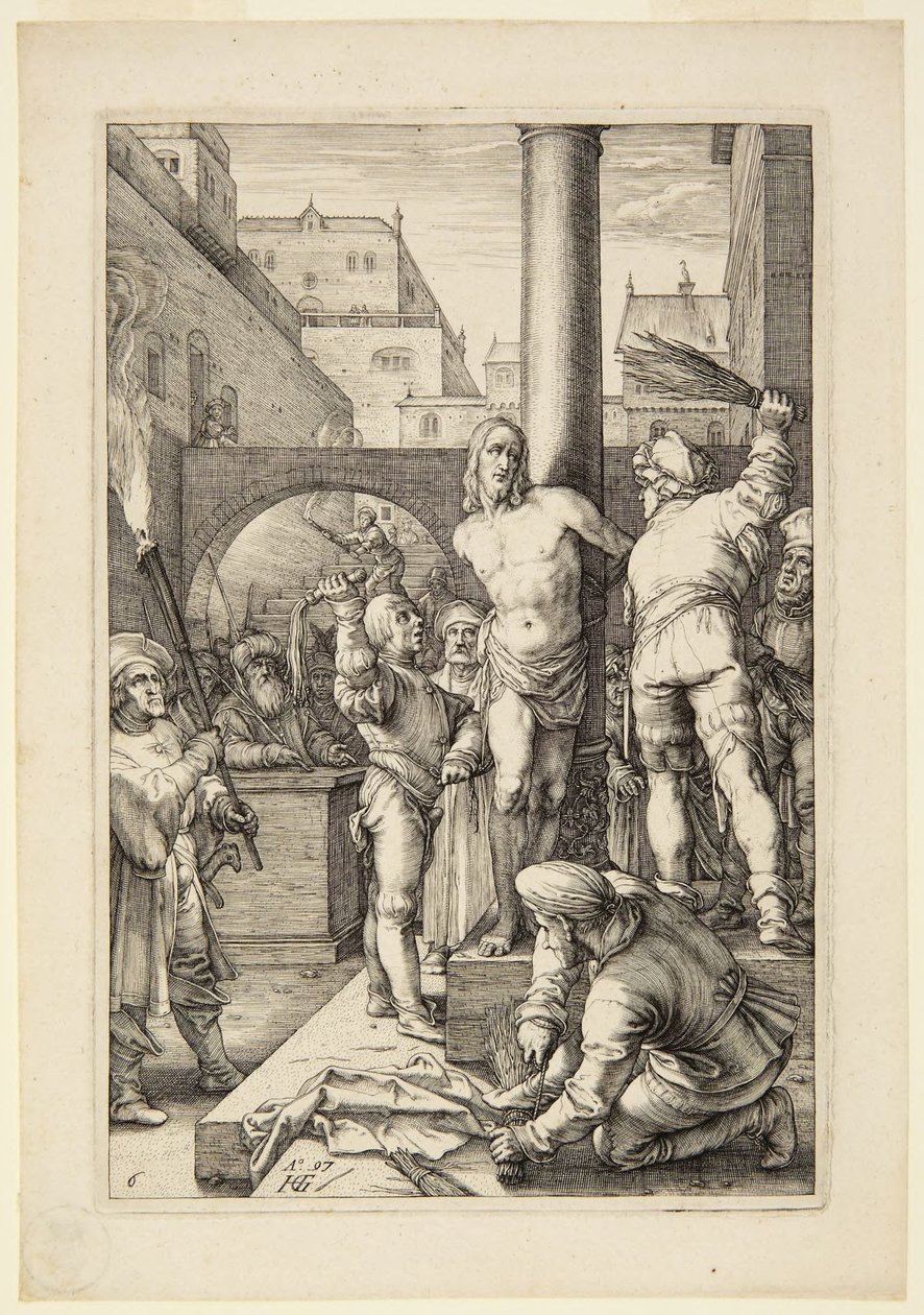 Die Geißelung von Hendrick Goltzius