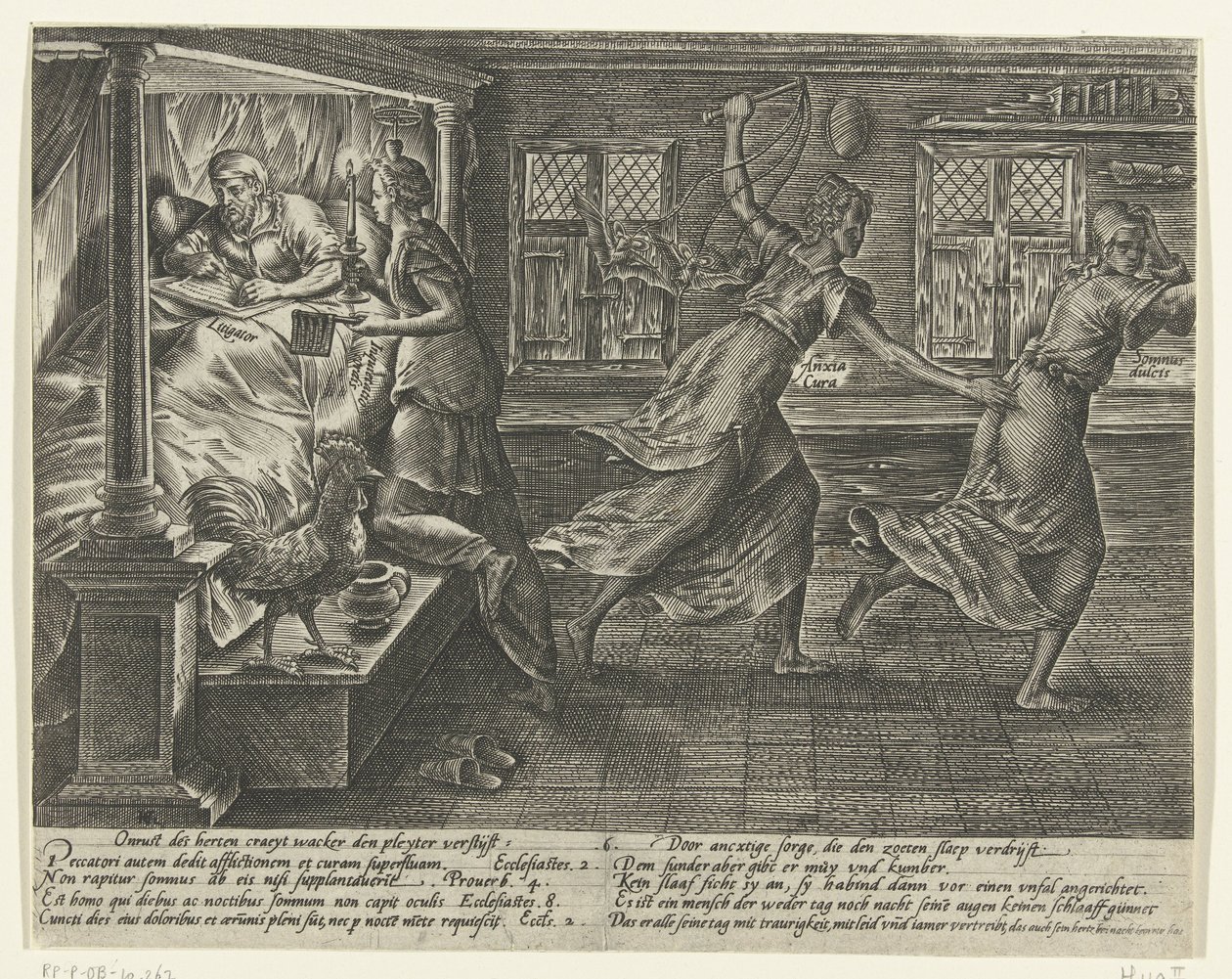 Wer prozessiert, hat schlaflose Nächte (Misbruik van de procesvoering) von Hendrick Goltzius