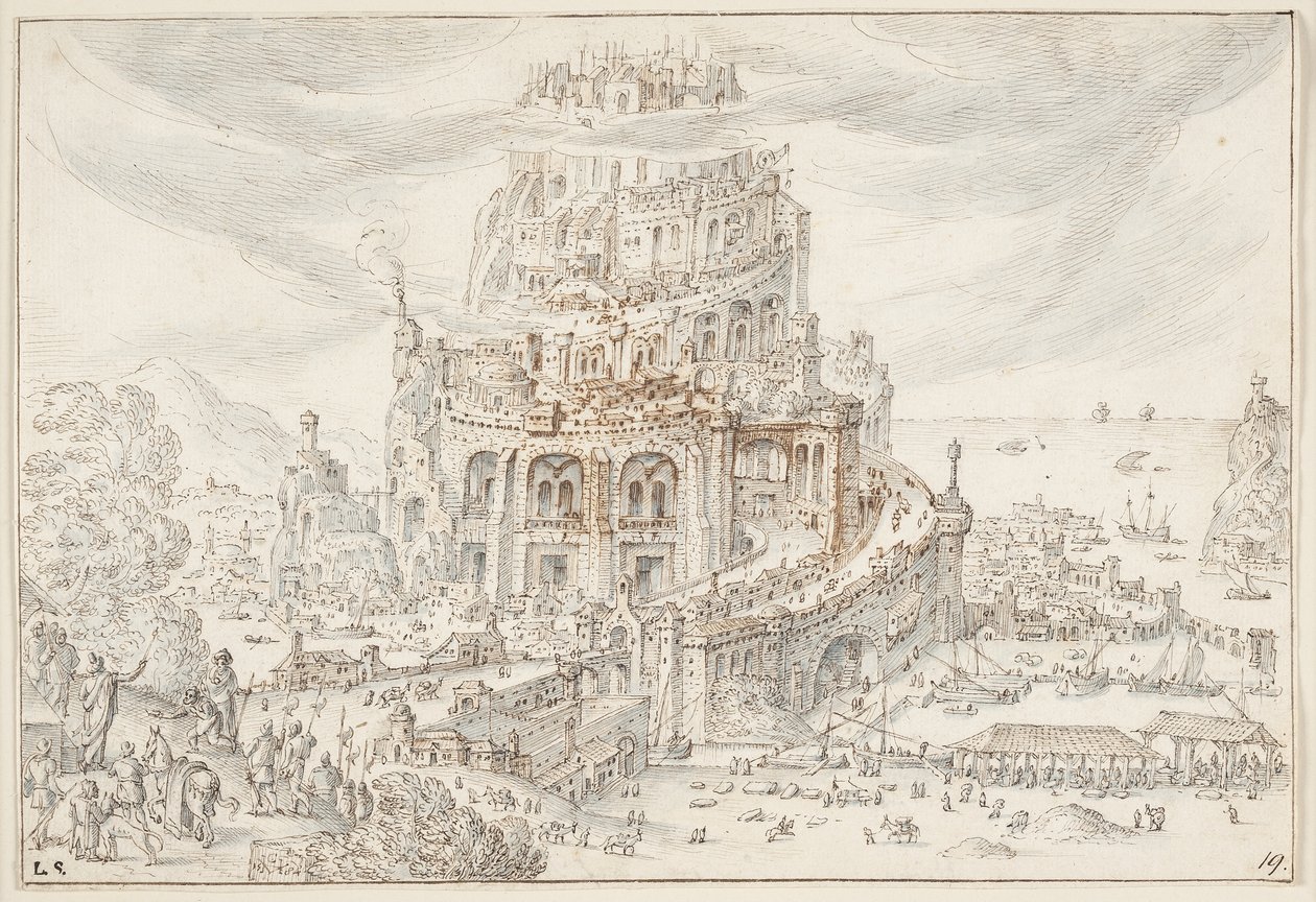 Turm zu Babel von Hendrick van Cleve III