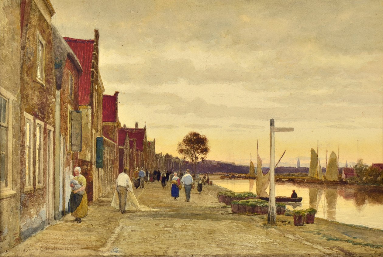 Niederländische Landschaft von Hendrick van de Sande Bakhuyzen