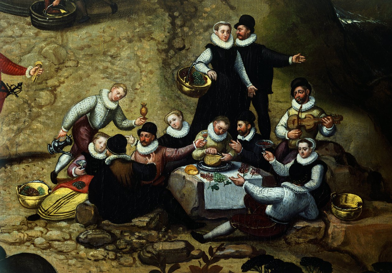 Jahrmarkt, von Lucas van Valkenborch von Hendrick van den (1530 97) Broeck