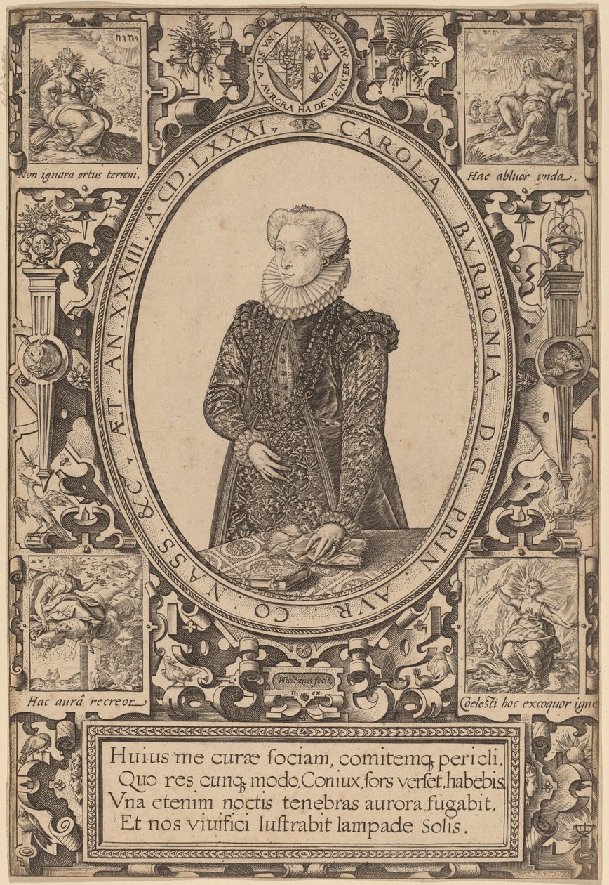 Charlotte von Bourbon von Hendrik Goltzius