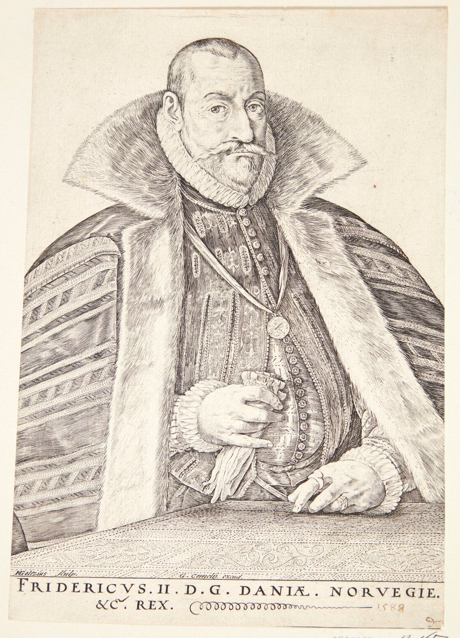 Friedrich II., König von Dänemark und Norwegen von Hendrik Goltzius
