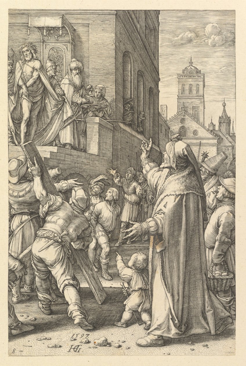 Ecce Homo, aus Die Passion Christi von Hendrik Goltzius