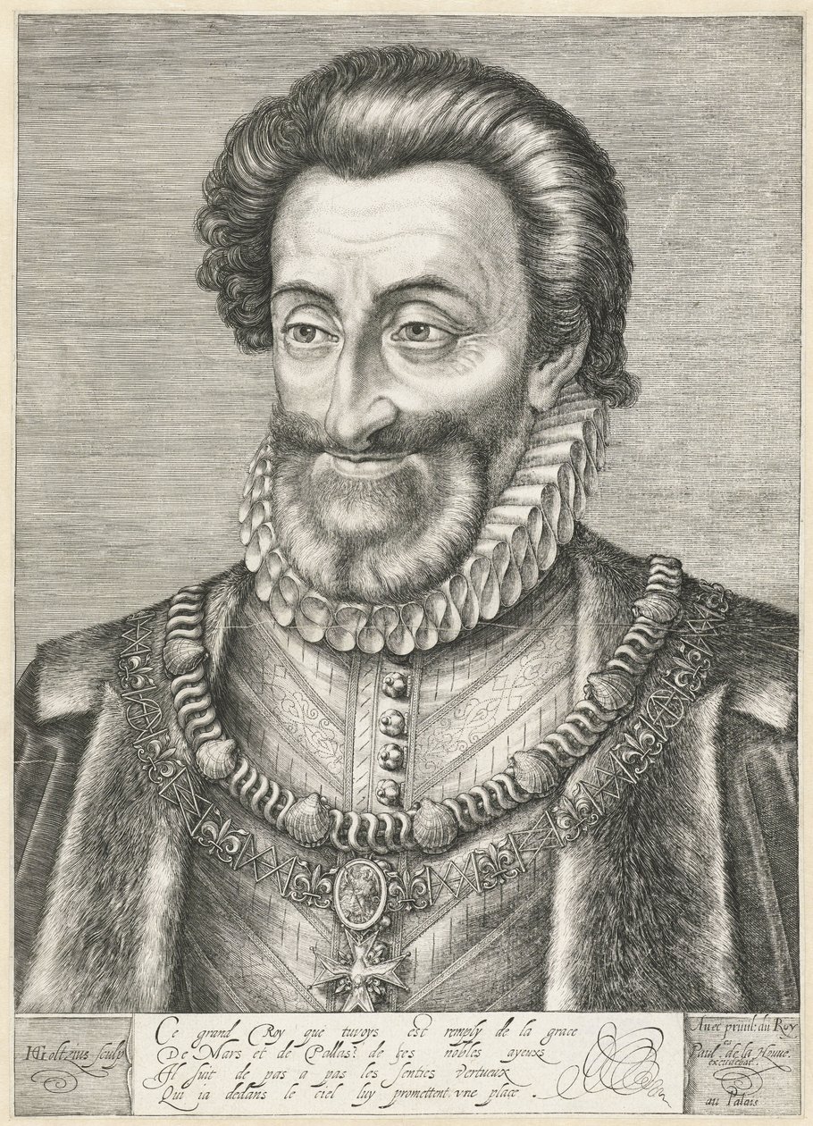 Porträt von König Heinrich IV. von Frankreich, ca. 1600 von Hendrik Goltzius