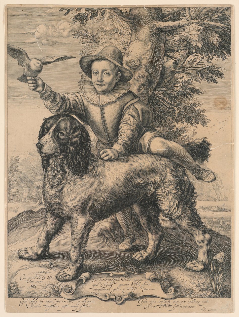 Der Hund von Goltzius von Hendrik Goltzius