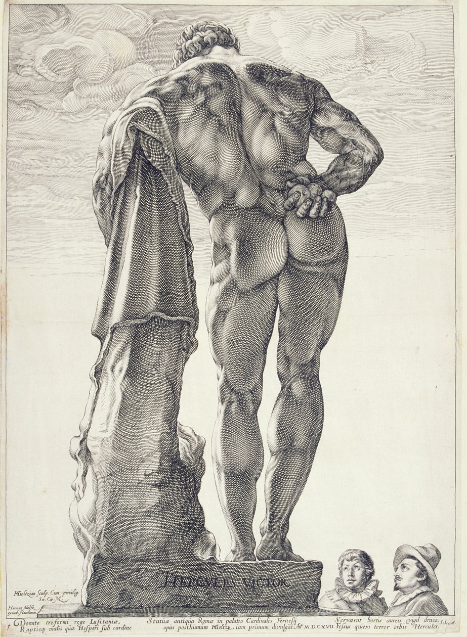 Der Farnesische Herkules, 1592 von Hendrik Goltzius