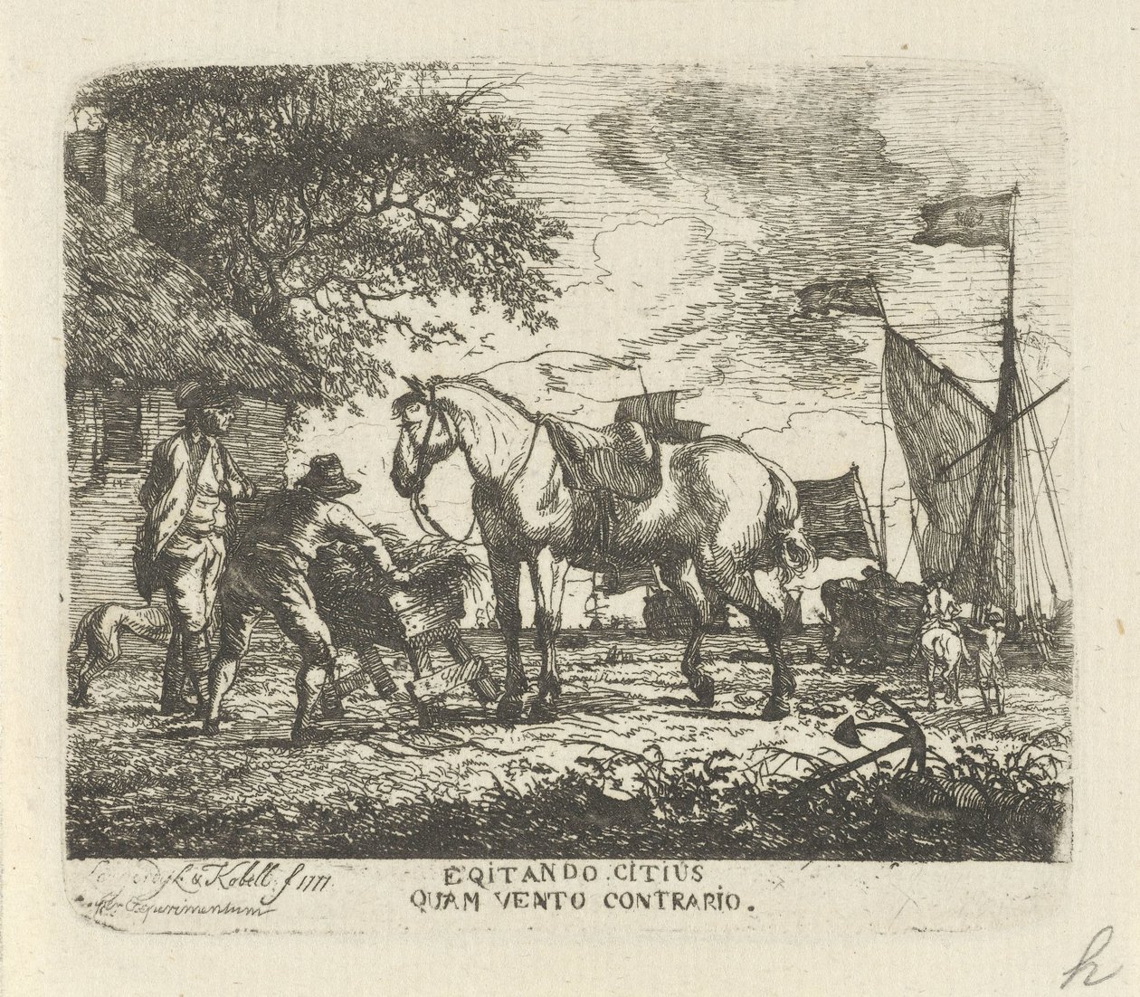 Fütterung des Pferdes von Hendrik Kobell