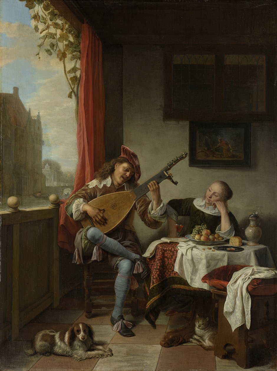 Der Lautenspieler, 1661 von Hendrik Maertensz Sorgh
