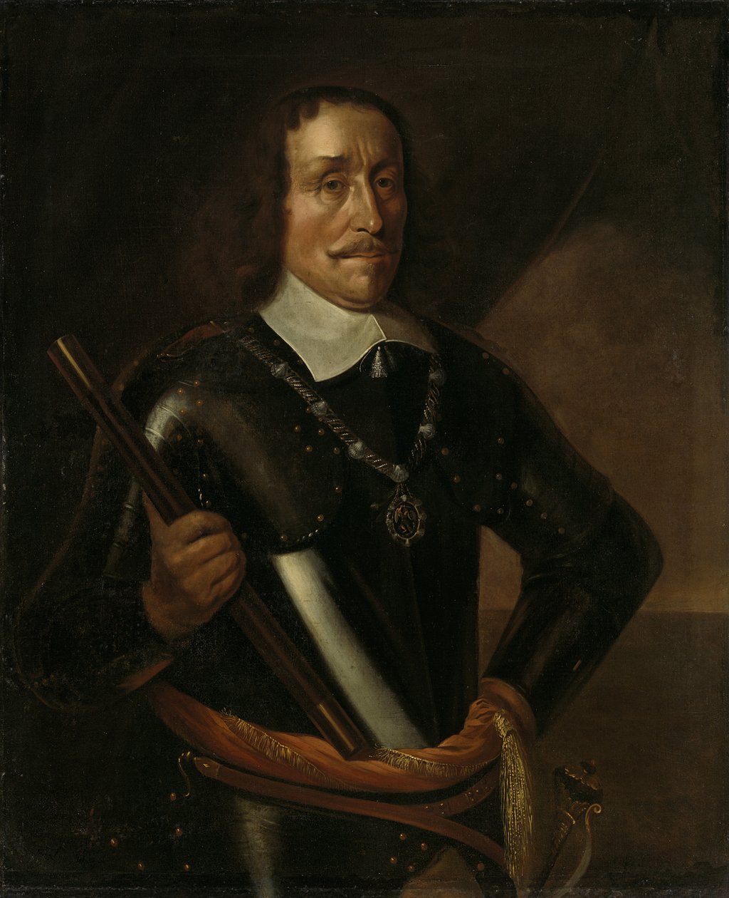 Witte Corneliszoon de With 1599-1658, niederländischer Admiral, 1657 von Hendrik Maertensz Sorgh