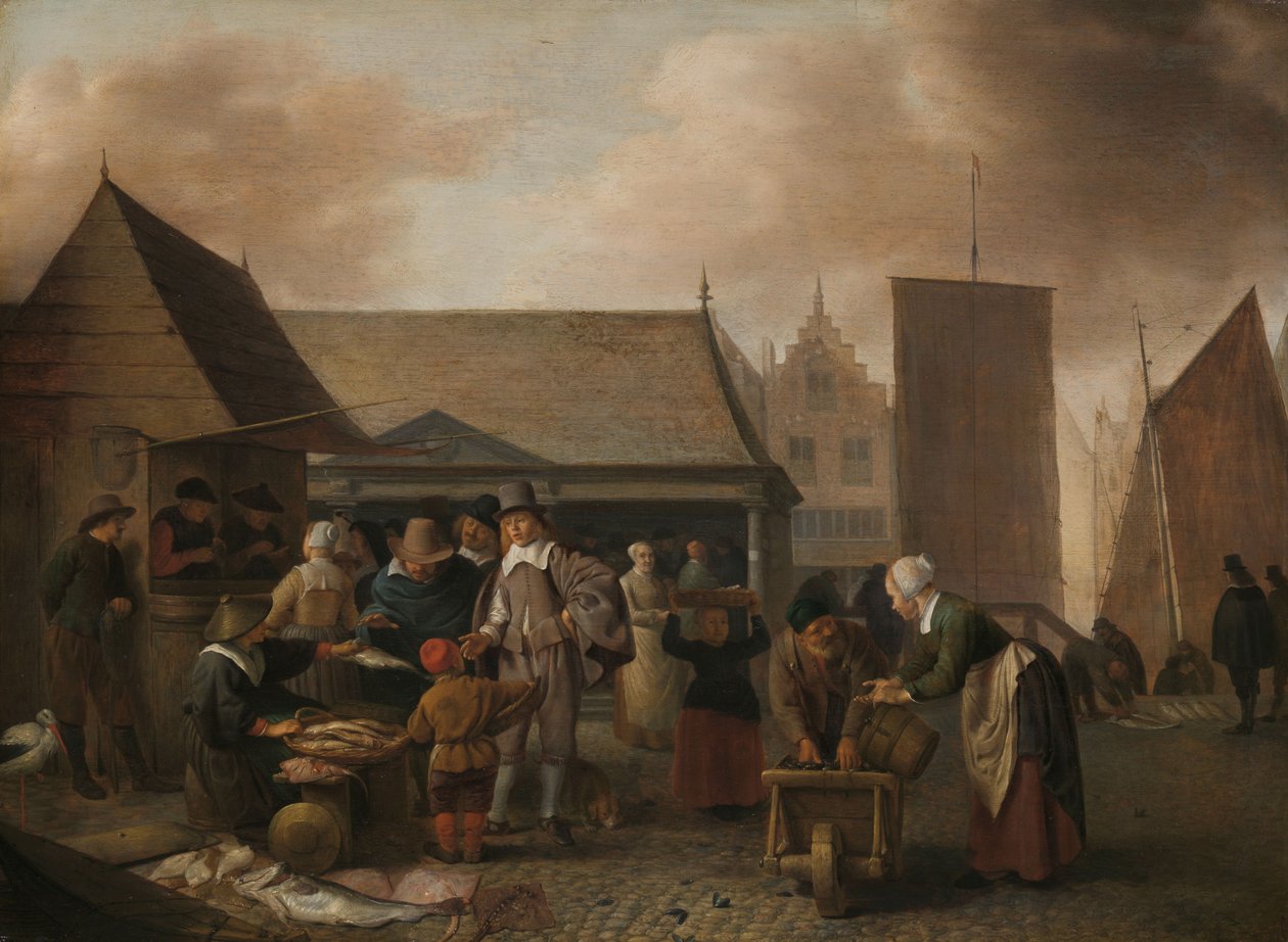 Fischmarkt von Hendrik Martensz Sorgh