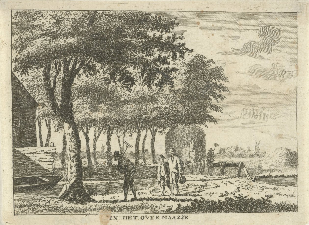 Bauern auf einem Stück Land von Hendrik Roosing