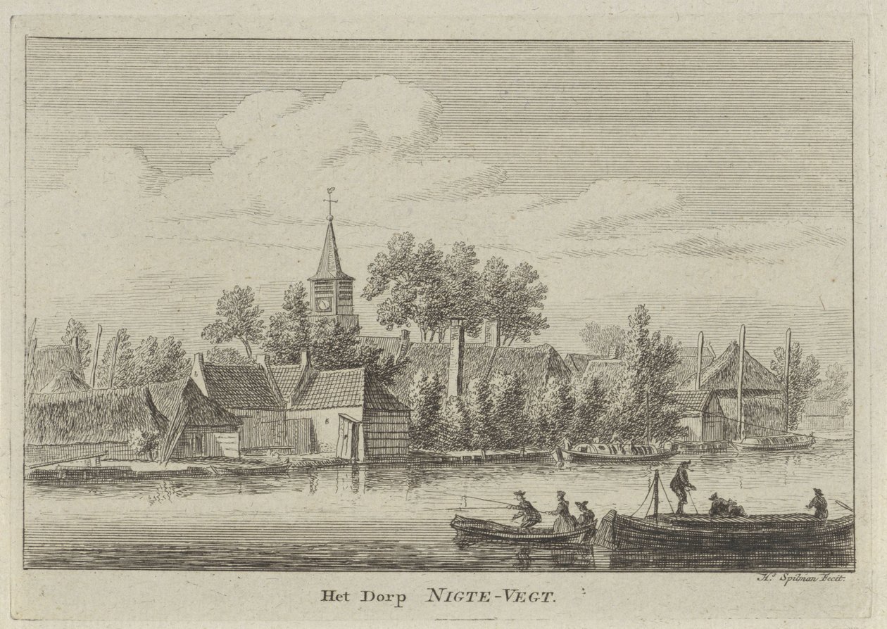 Ansicht von Nigtevecht von Hendrik Spilman