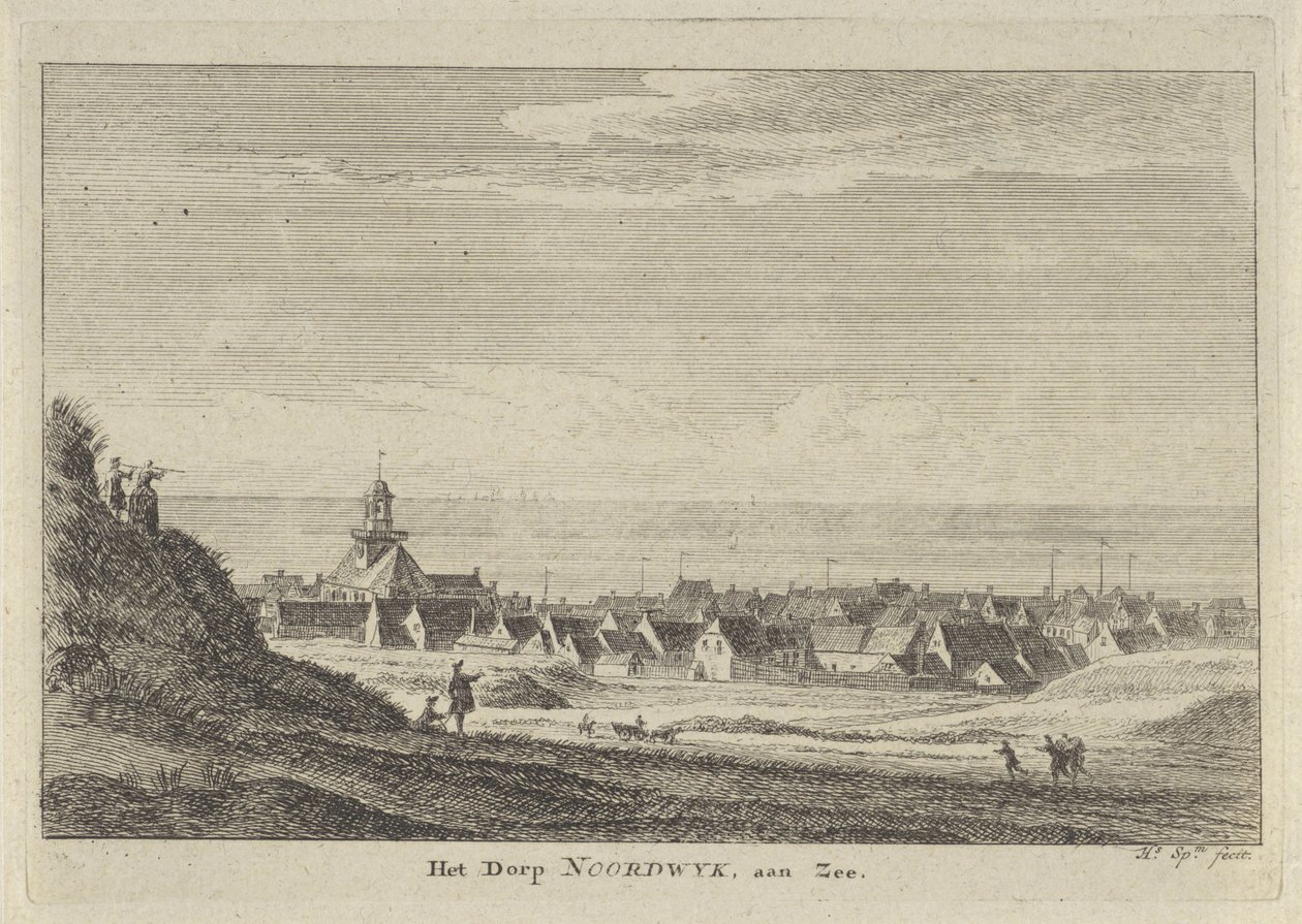Ansicht von Noordwijk aan Zee von Hendrik Spilman