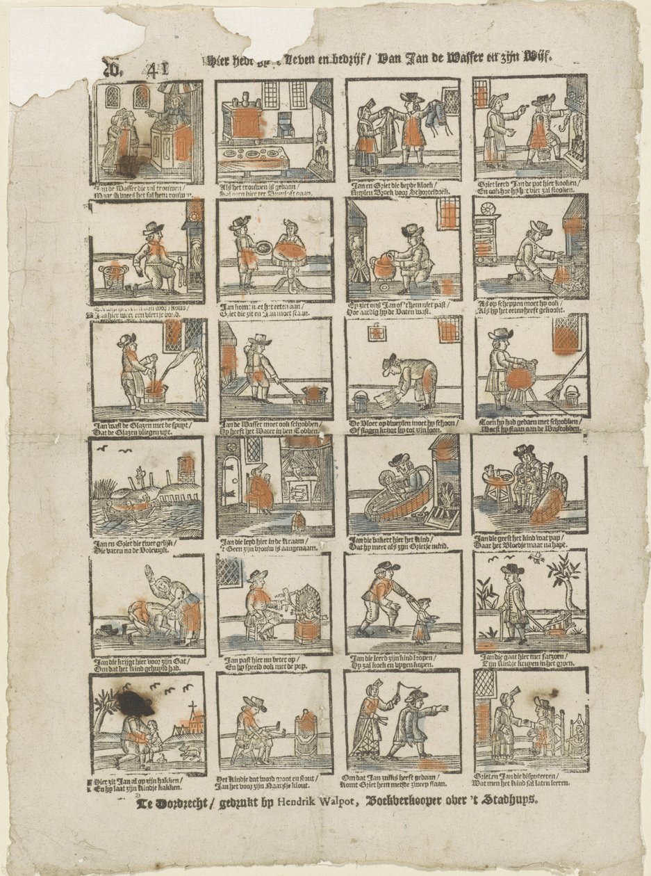 Hier habt ihr das Leben und Treiben von Jan de Wasser und seiner Frau von Hendrik Walpot