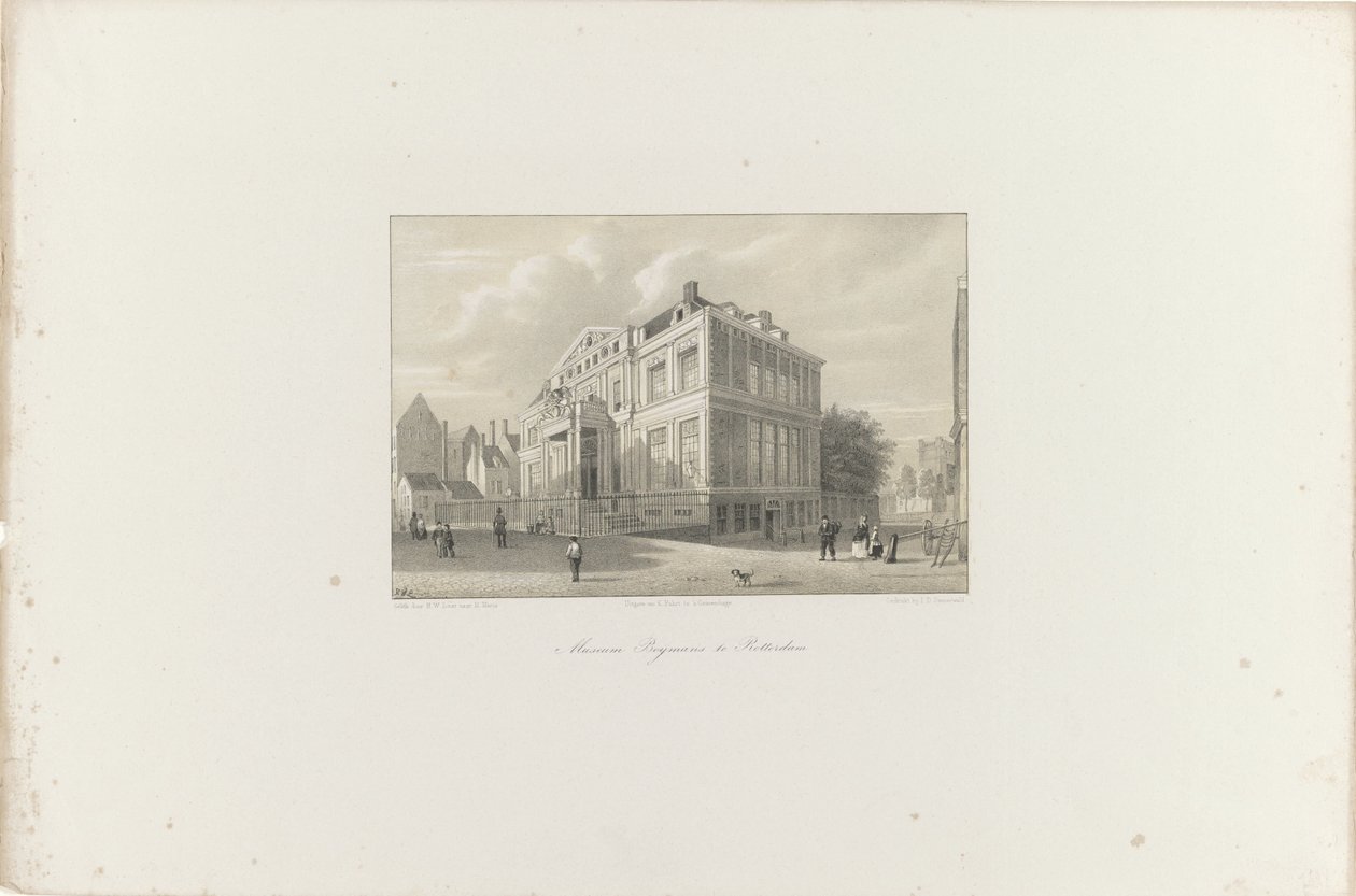 Ansicht des Museums Boijmans in Rotterdam, 1854 von Hendrik Wilhelmus Last