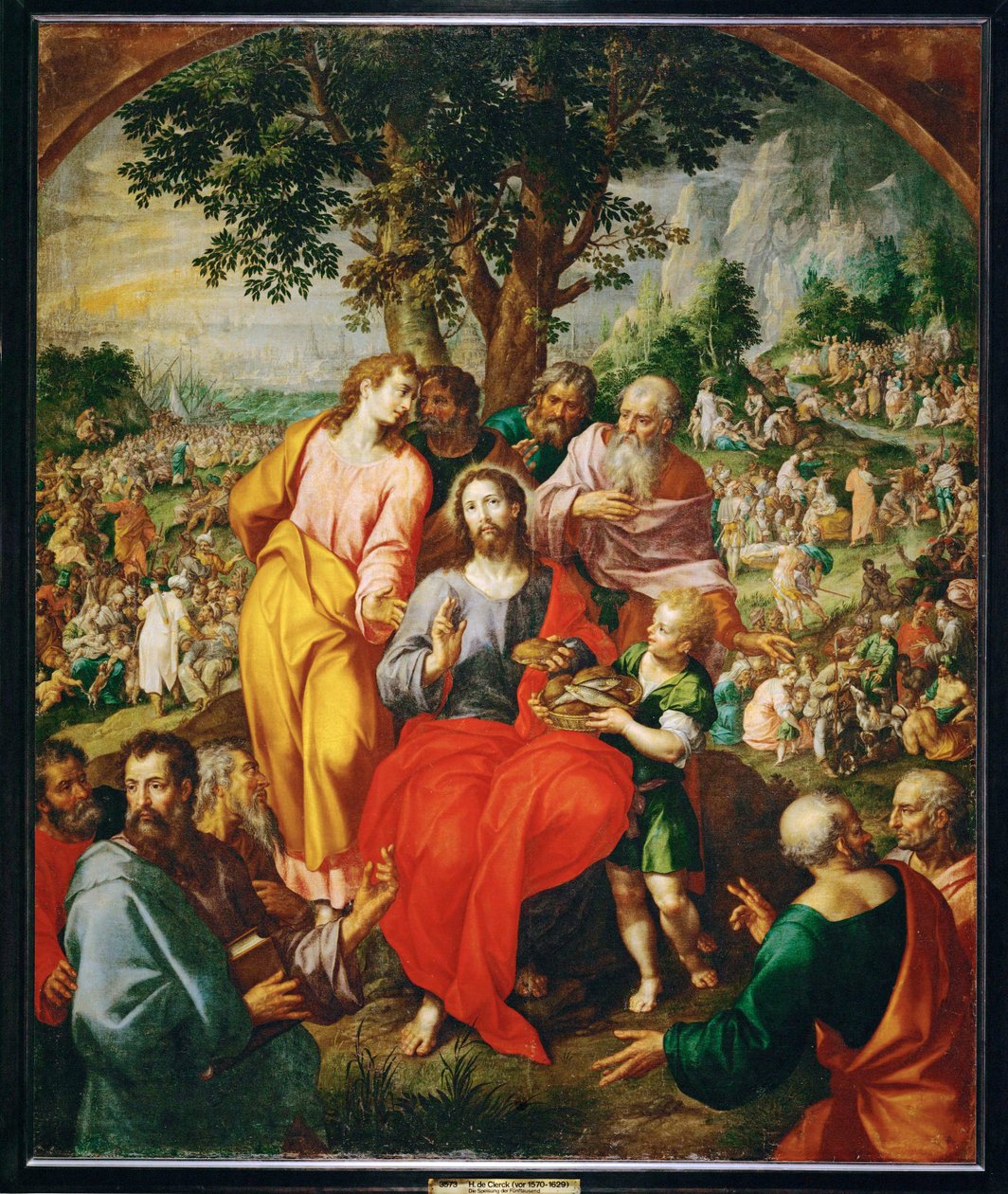 Die Speisung der Fünftausend von Hendrik de Clerck