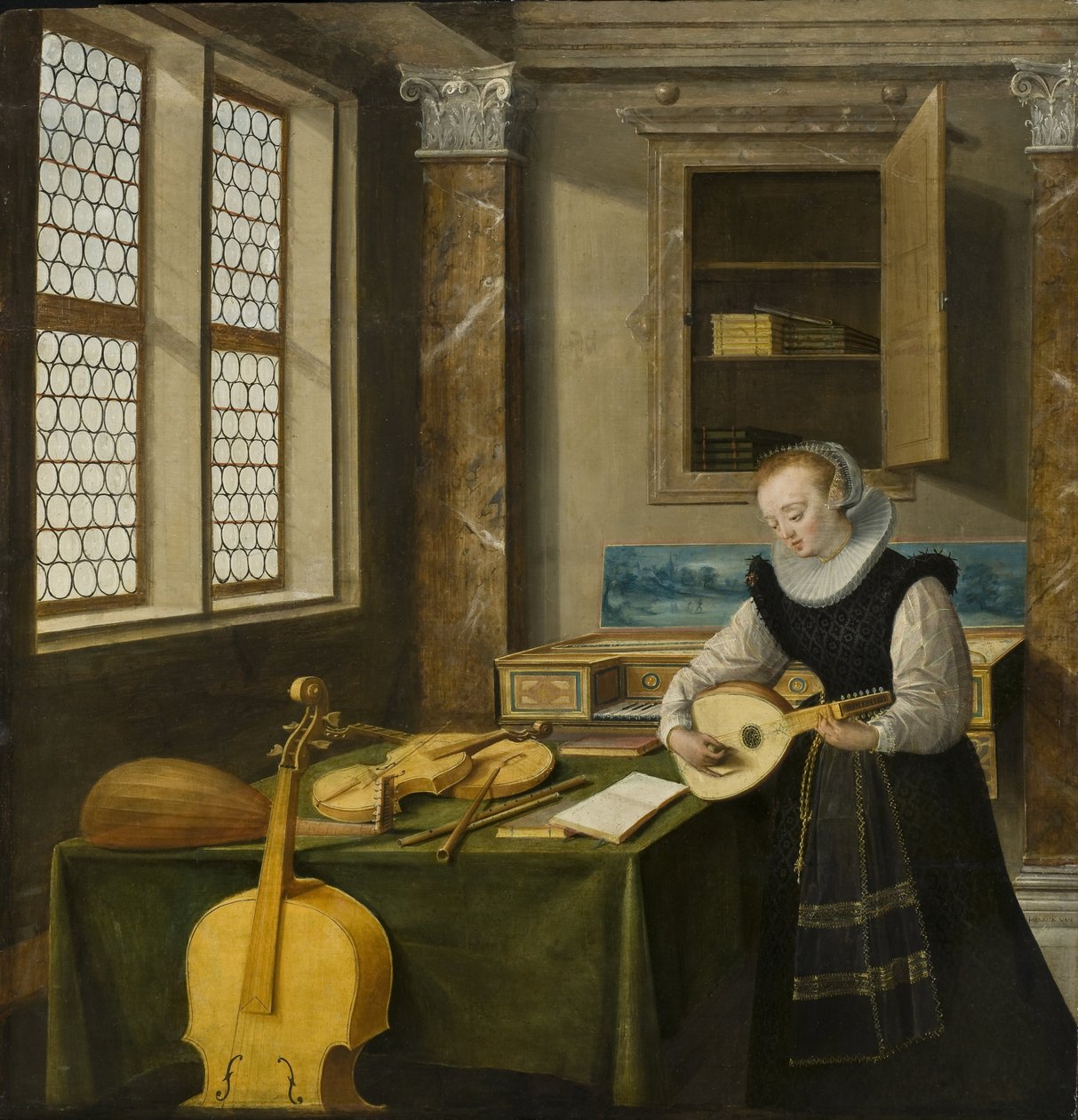 Dame spielt Laute von Hendrik van (c.1580 1649) Steenwyk