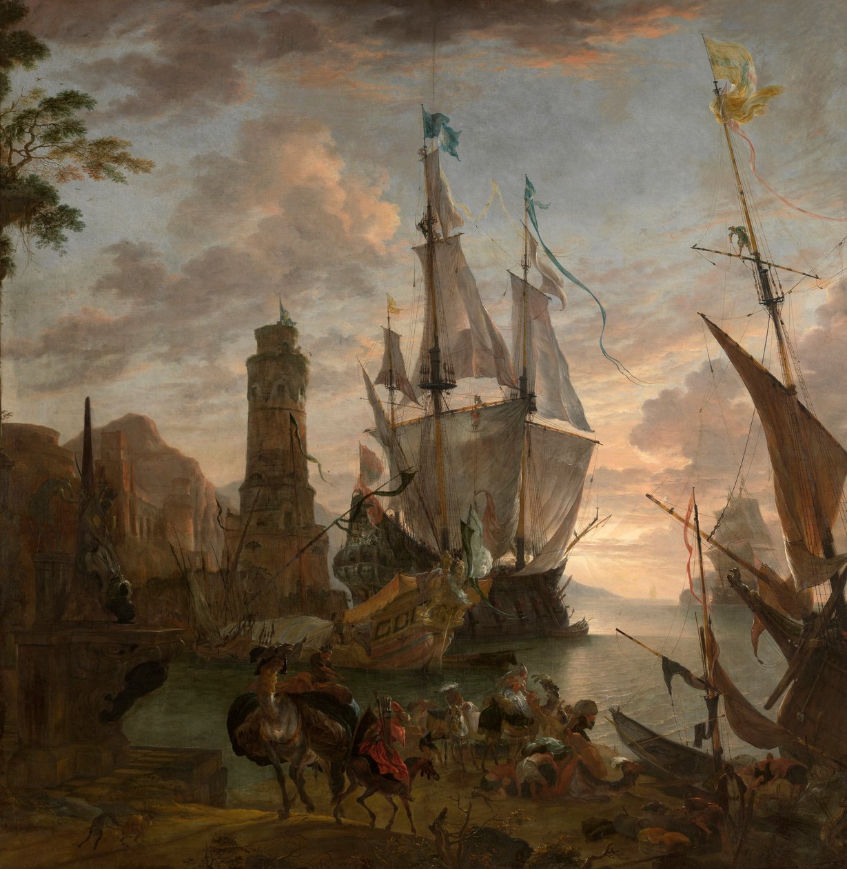Orientalischer Hafen von Hendrik van Minderhout