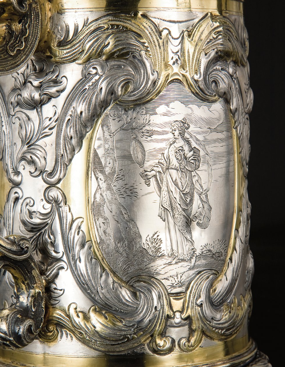Detail eines Krugs, Danzig, ca. 1670 von Hennick (attr. to) Probst