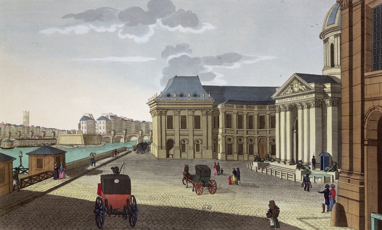 Der Palais des Beaux Arts, ca. 1815-20 von Henri Courvoisier Voisin