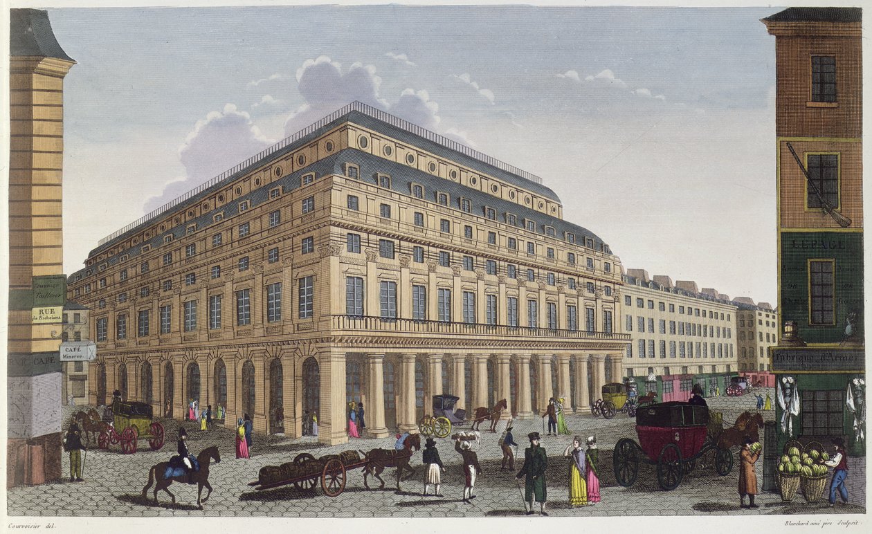 Das französische Theater (Comédie Française) ca. 1815-20 (Farbstich) von Henri Courvoisier-Voisin
