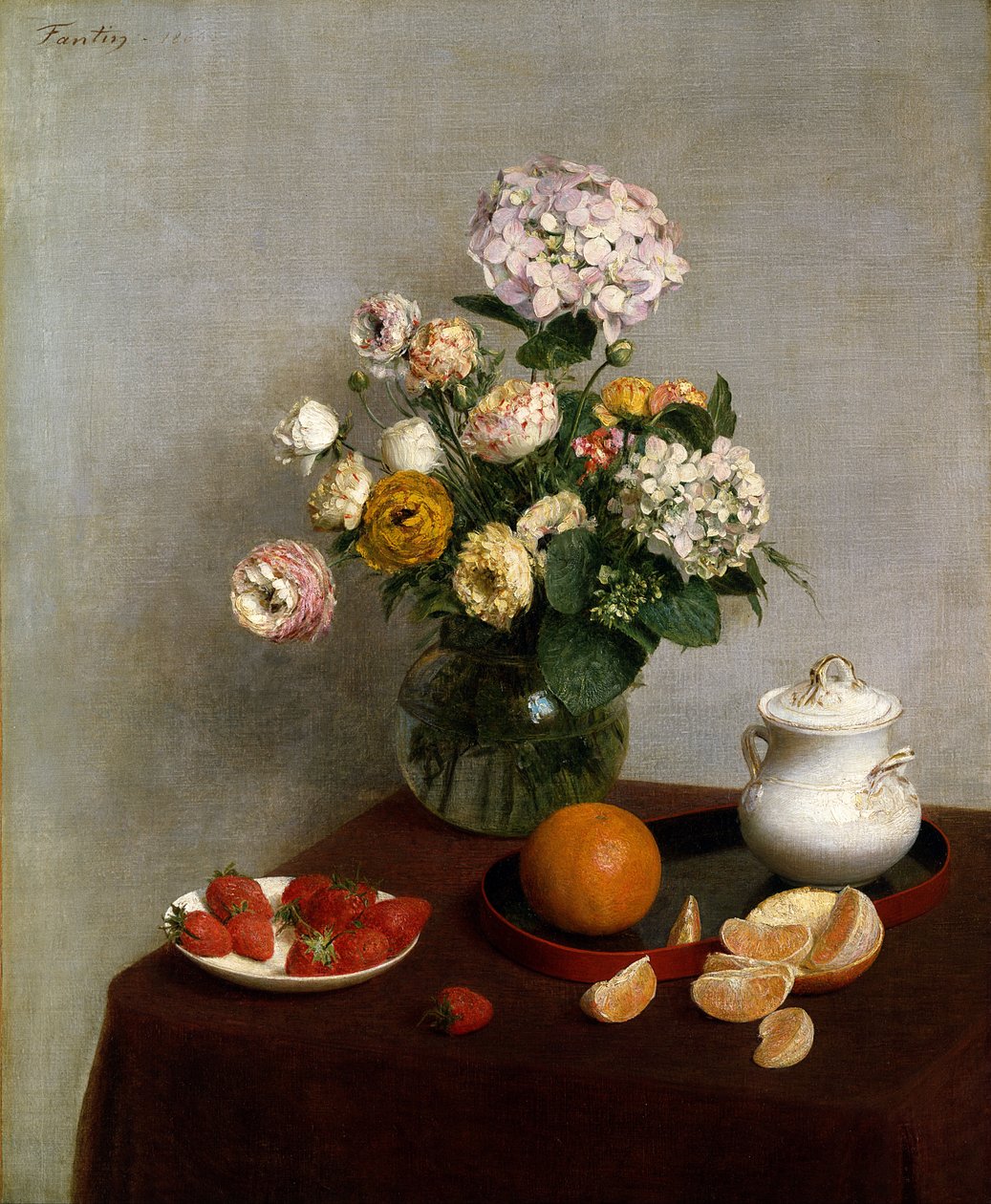 Blumen und Früchte von Ignace Henri Jean Fantin Latour