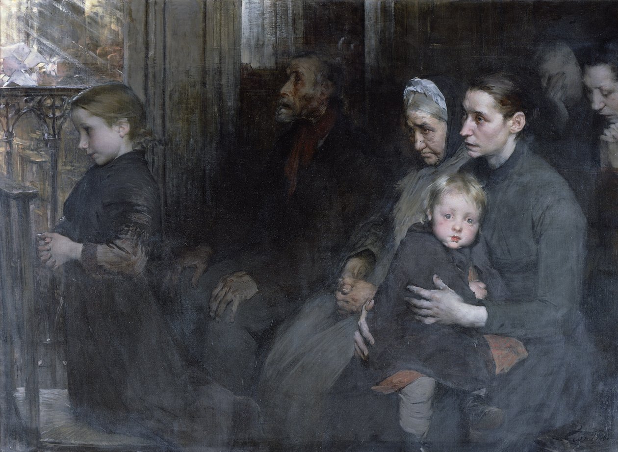 Ergeben in ihr Schicksal, 1901 von Henri Jules Jean Geoffroy