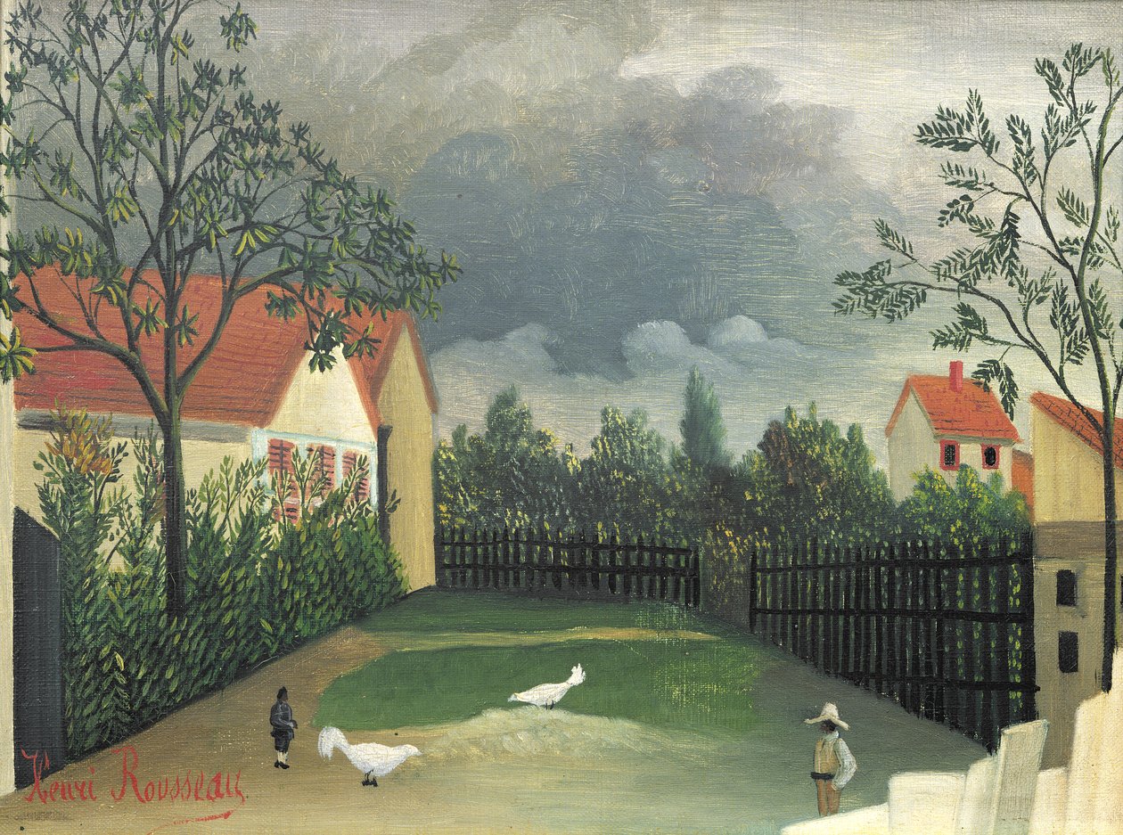 Der Bauernhof, 1896-98 von Henri Rousseau