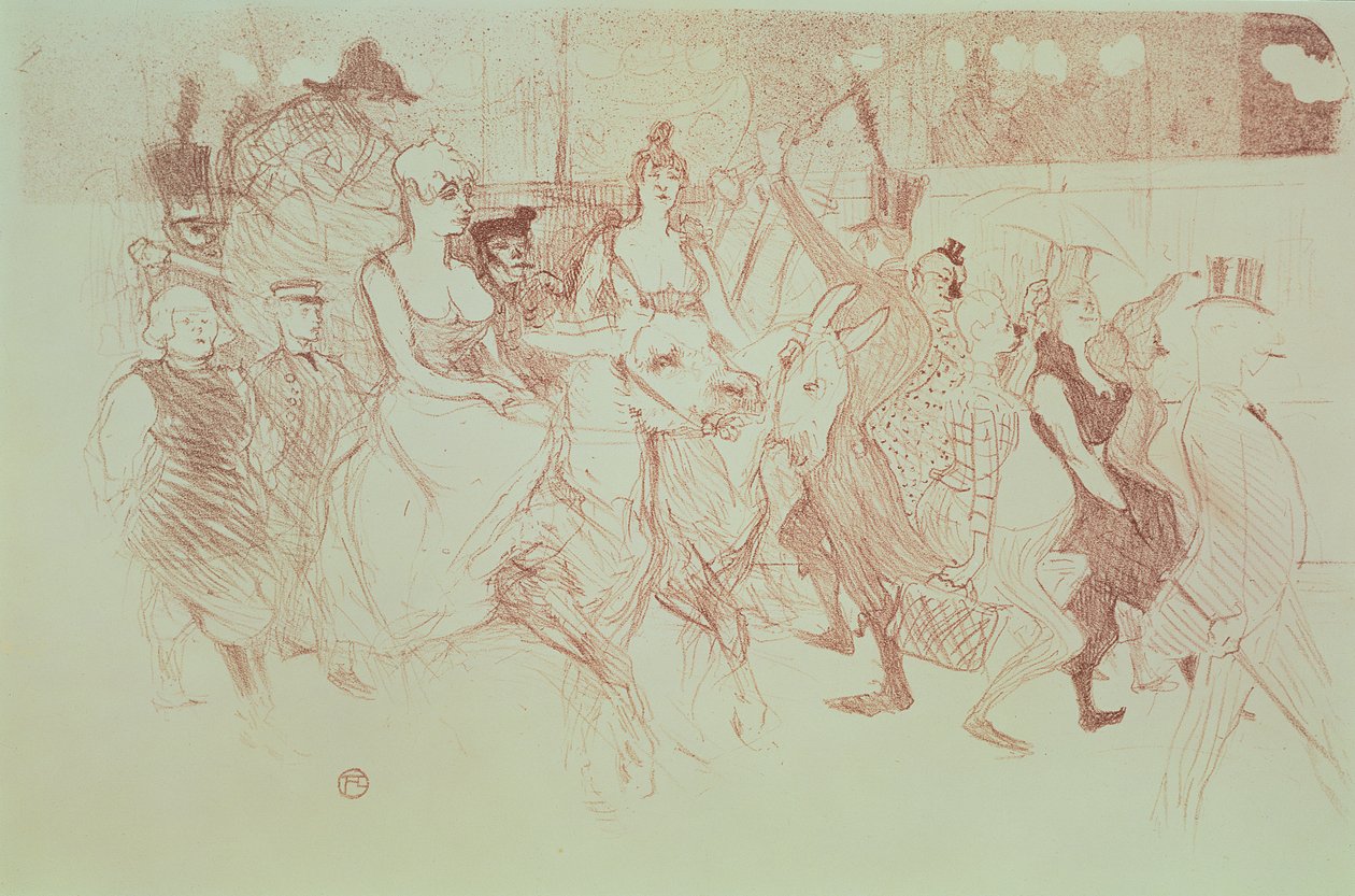 Ein Gala im Moulin Rouge, 1893 von Henri de Toulouse-Lautrec