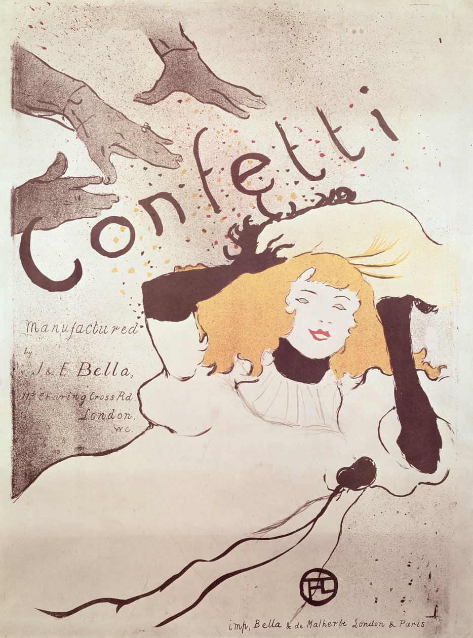Konfetti, 1893 von Henri de Toulouse Lautrec
