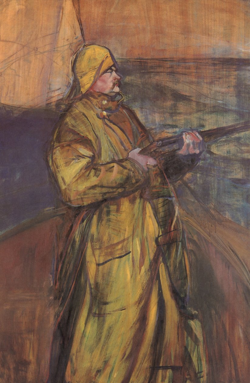Maurice Joyant in der Somme-Bucht von Henri de Toulouse Lautrec