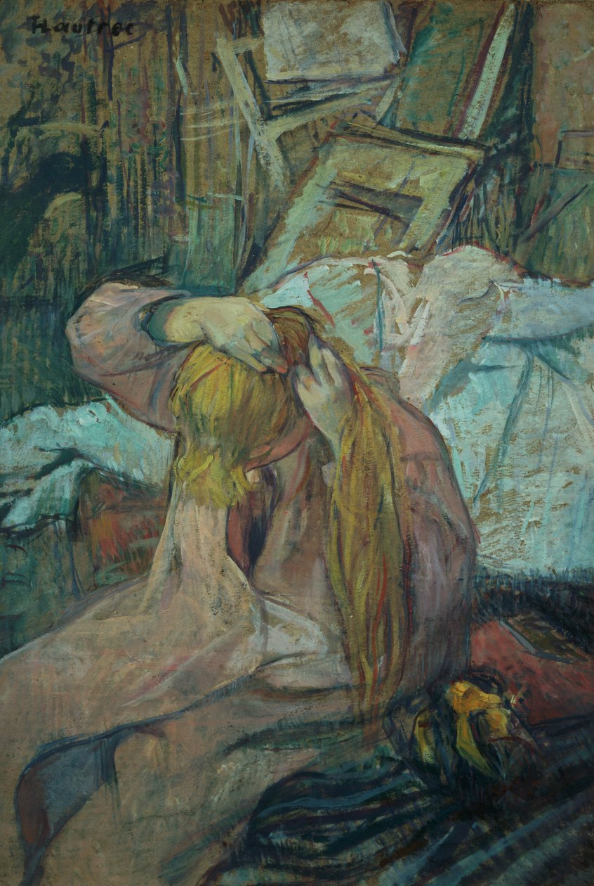 Frau, die sich die Haare macht, 1891 von Henri de Toulouse Lautrec