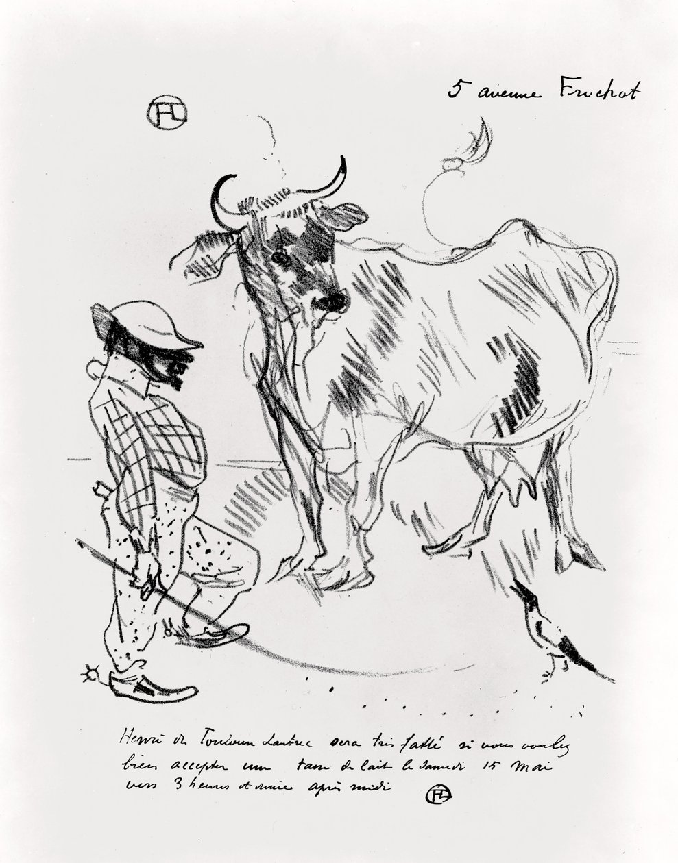 Einladung zu einer Tasse Milch, 1897 von Henri de Toulouse Lautrec