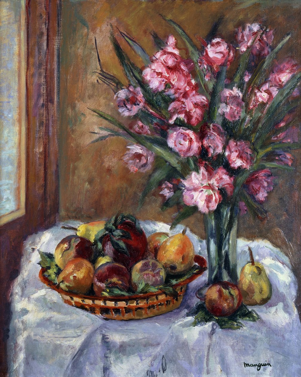 Oleander und Früchte von Henri Charles Manguin