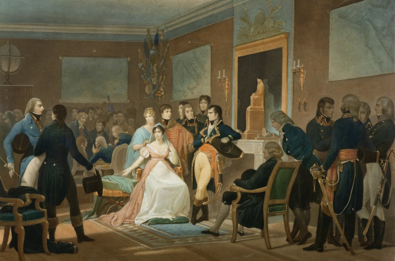 Der Morgen des 18. Brumaire (9. November) 1799, graviert von Jean Pierre Marie Jazet, 1851 von Henri-Frederic Schopin