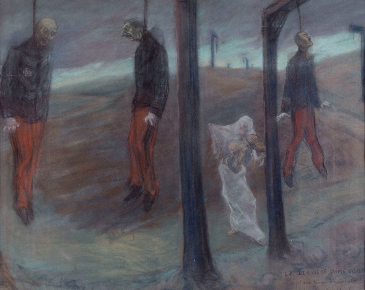 Die Dreyfus-Affäre, Die letzte verschleierte Dame, Bereit für die Quadrille von Henri-Gabriel Ibels