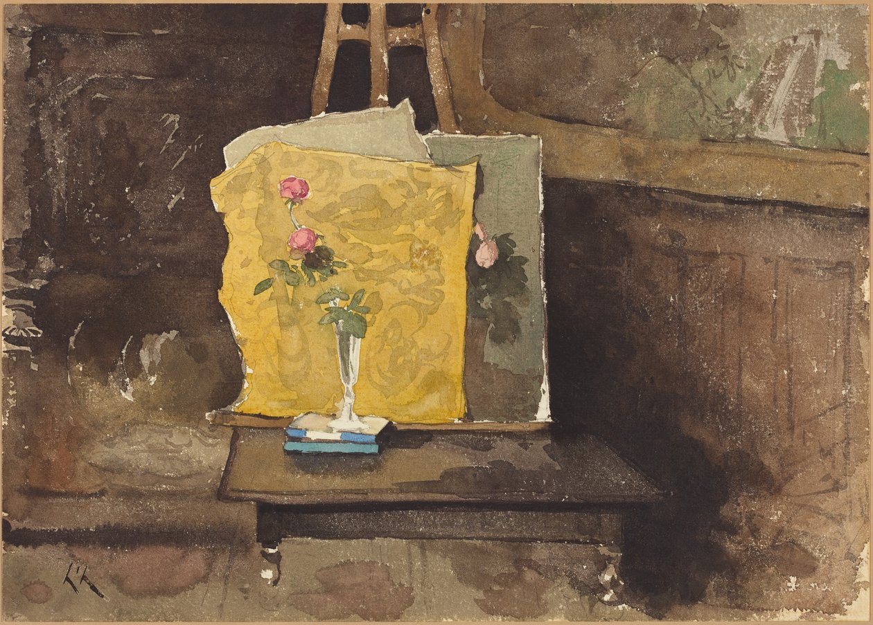 Eine Ecke eines Ateliers von Henri-Joseph Harpignies