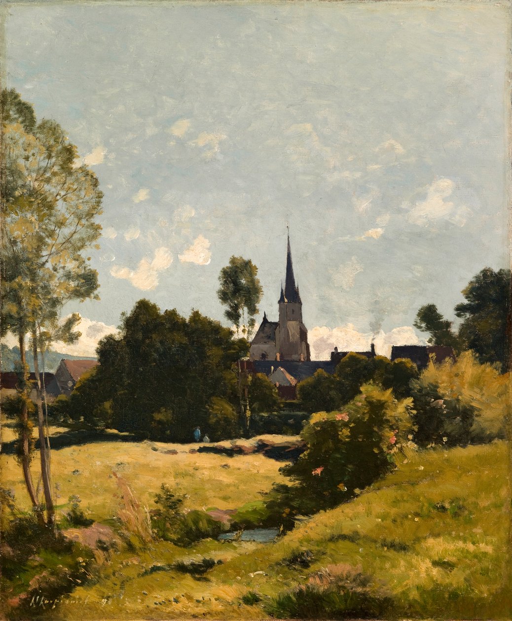 Die Dorfkirche von Henri-Joseph Harpignies