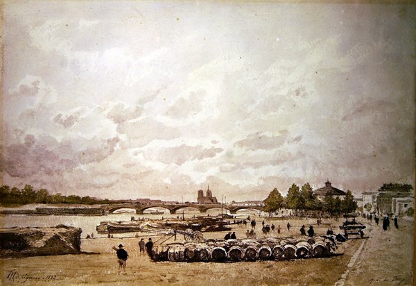 Der Quai Bercy, Paris von Henri Joseph Harpignies