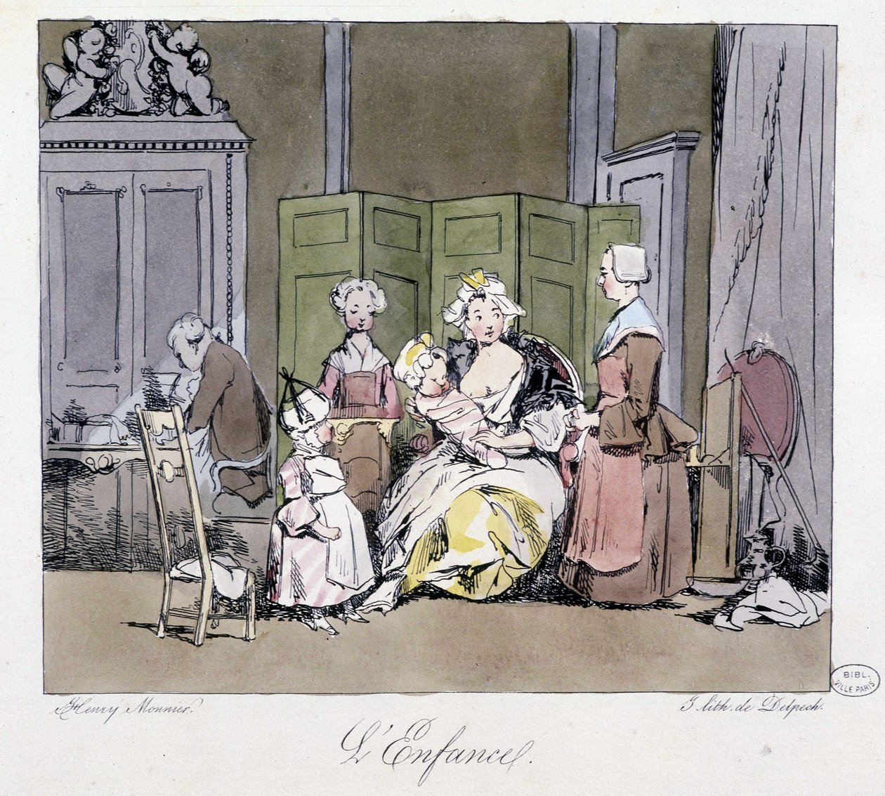 Amme, Diener, Baby und Kind in der Aristokratie des 18. Jahrhunderts - in Jadis et aujourd