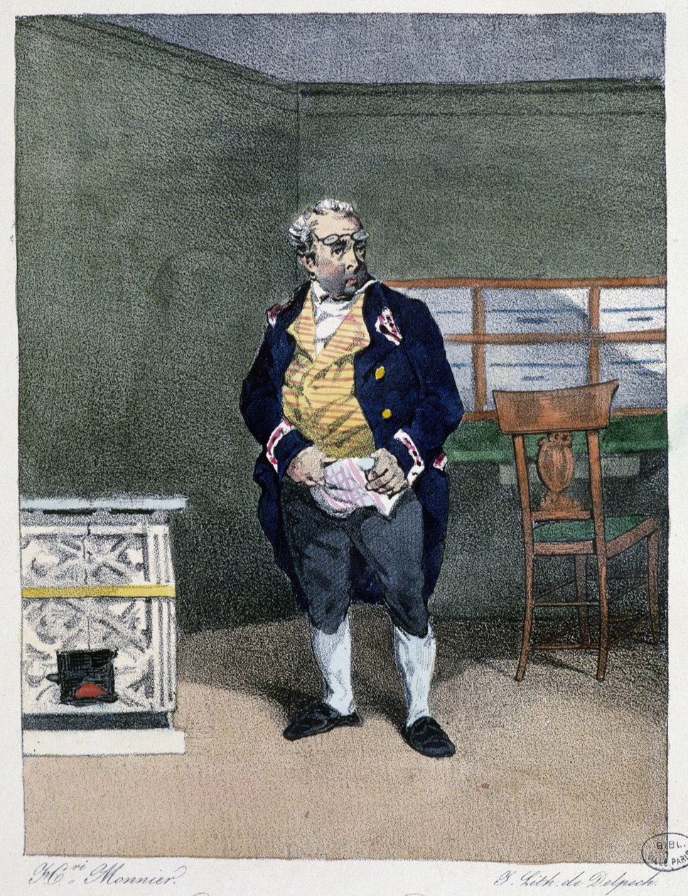 Bürojunge - in Administrative mores von Henri Monnier von Henri Bonaventure Monnier