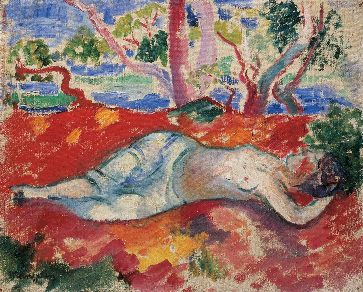 Eine schlafende Frau La Femme Endormie, 1906 von Henri Charles Manguin