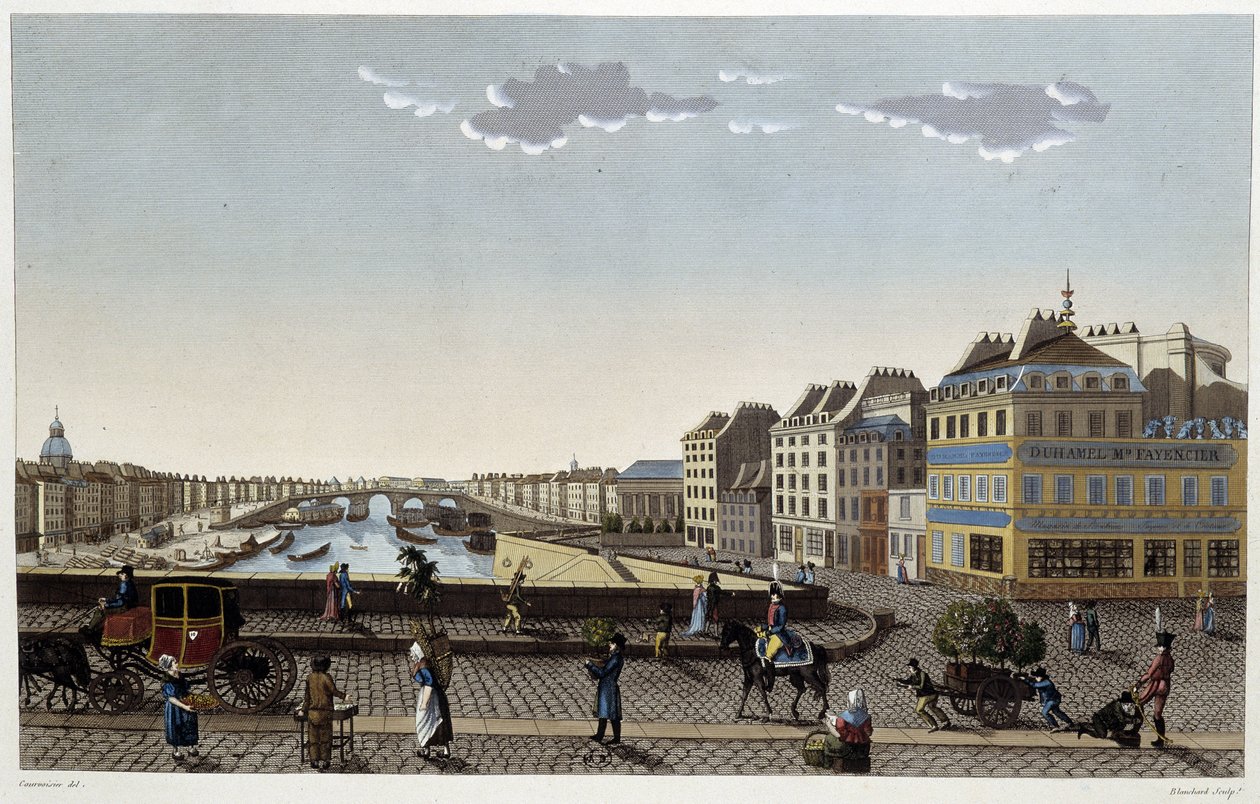Paris, die Pont Notre-Dame - in „Vues de Paris“ von Courvoisier von Henri Courvoisier Voisin