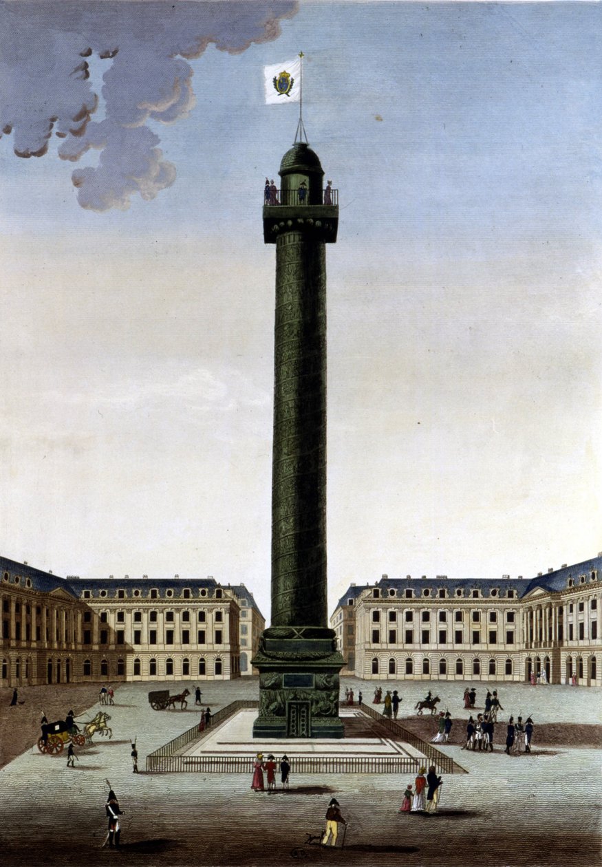Place Vendôme - in „Views of Paris“ von Courvoisier von Henri Courvoisier Voisin
