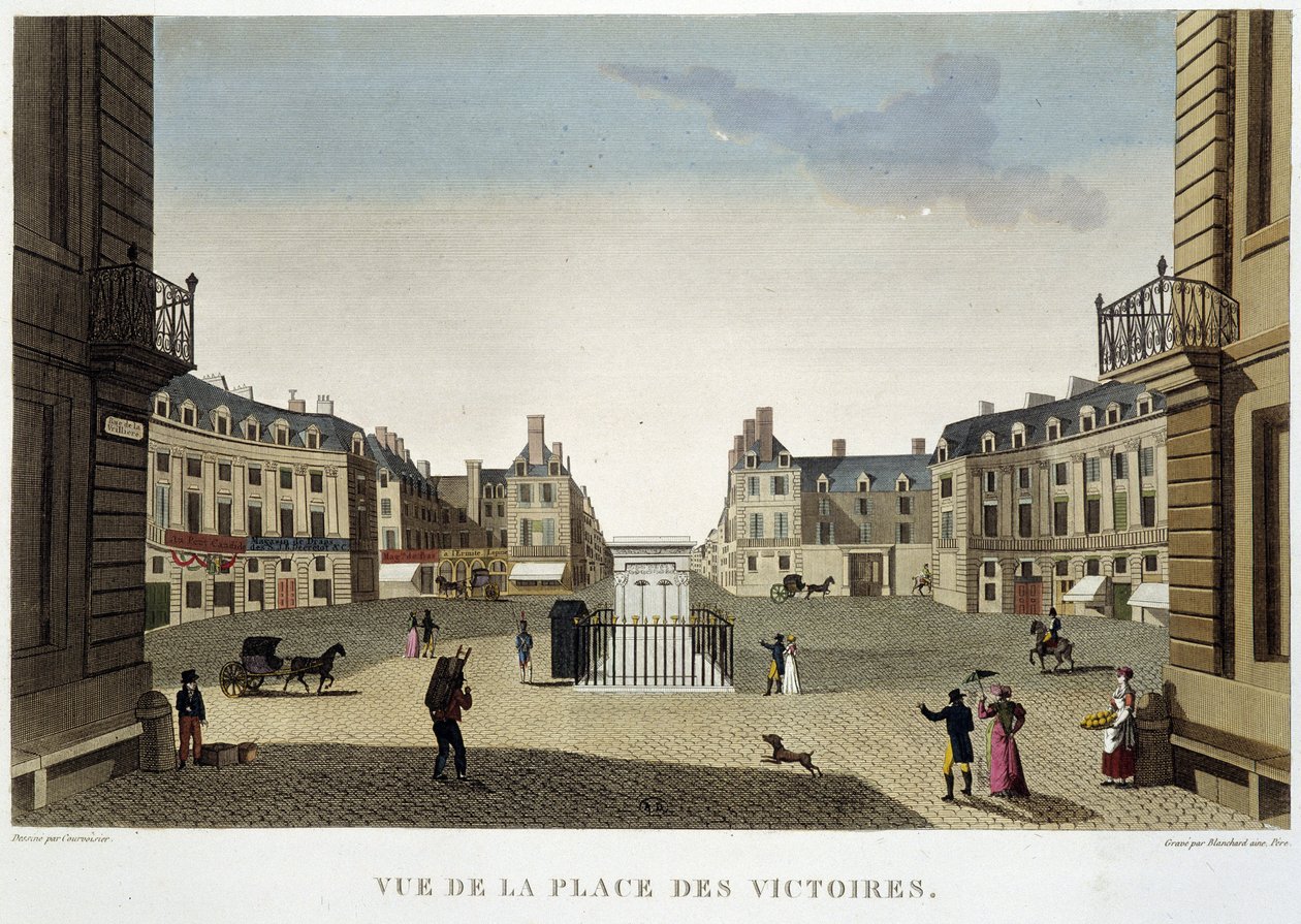 Place des Victoires - Paris von Courvoisier von Henri Courvoisier Voisin