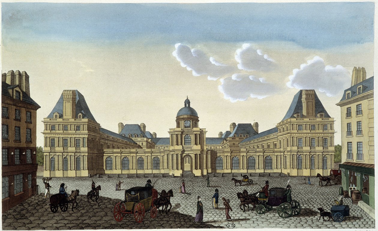 Ansicht des Palais du Luxembourg, ca. 1820 - in „Vues de Paris“ von Courvoisier von Henri Courvoisier Voisin