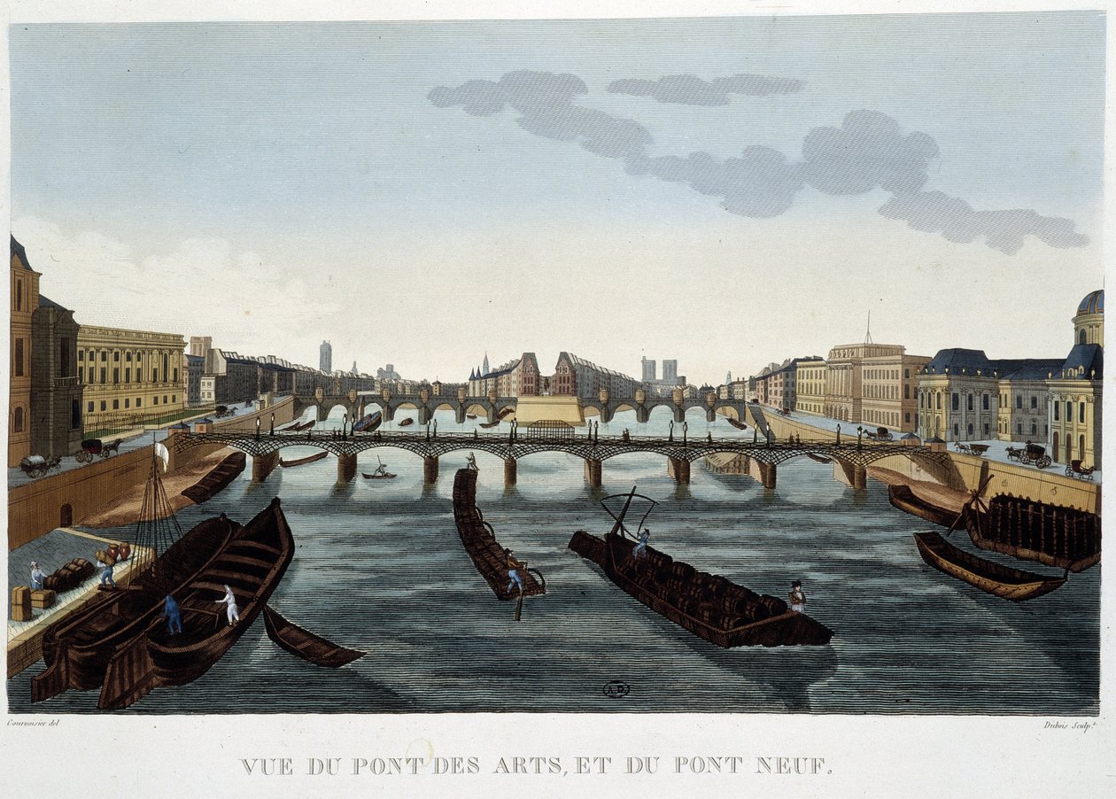 Ansicht der Pont des Arts und der Pont Neuf - von Courvoisier von Henri Courvoisier Voisin