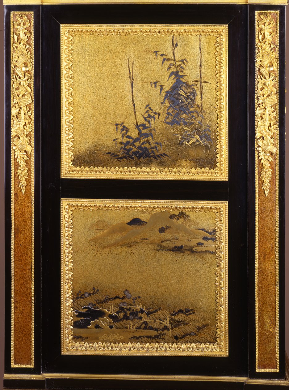 Ein mit Ormolu montierter Sekretär im Louis XVI-Stil (Detail) von Henri Dasson